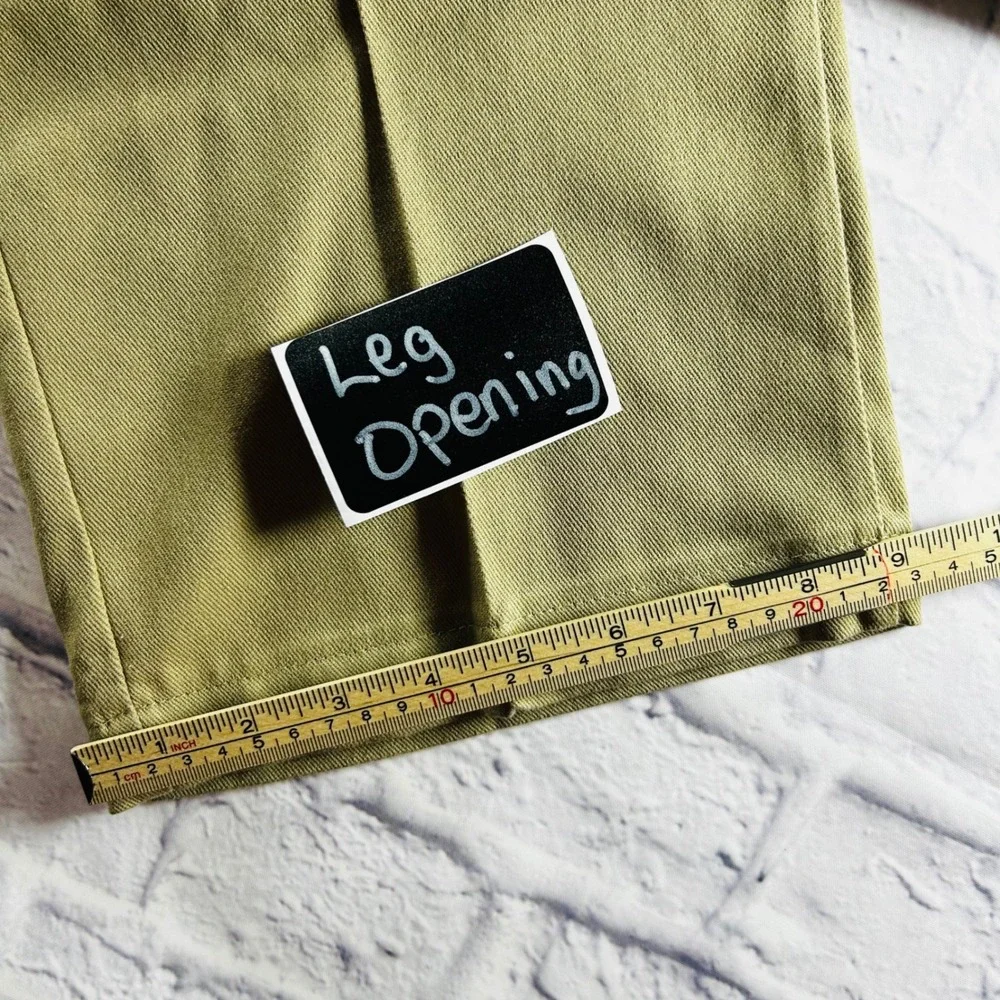 Dickies Mens Khaki Pants Tan Flat Front 4 Pocket Work Business Casual 42x32